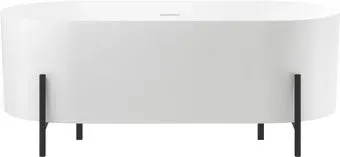 Wellsee FR.Euphoria 2.0 166x77 235501001 (отдельностоящая ванна белый глянец, экран, ножки матовый черный)