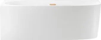 Wellsee Belle Spa 2.0 170x75 235805004 (пристенная ванна (левая) белый глянец, экран, каркас, сифон-автомат золото)