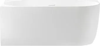 Wellsee Belle Spa 150x75 235701002 (пристенная ванна (левая) белый глянец, экран, каркас, сифон-автомат глянцевый белый)