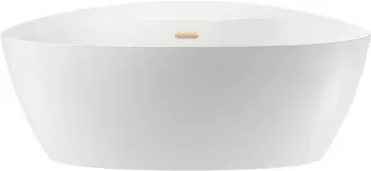Wellsee L’aster 175x85 236301004 (отдельностоящая ванна белый глянец, экран, ножки, сифон-автомат золото)