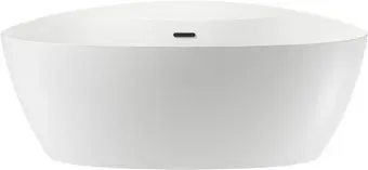 Wellsee L’aster 175x85 236301003 (отдельностоящая ванна белый глянец, экран, ножки, сифон-автомат матовый черный)