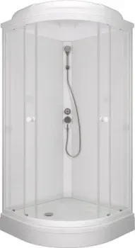 Saniteco SNT CL-90 90х90 (белый/прозрачное стекло)