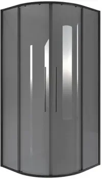 Niagara NG-2827-34BLACK 100x100x195 (черный матовый/тонированное стекло)