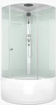 Domani-Spa Simple 110 High (белый/прозрачное стекло)