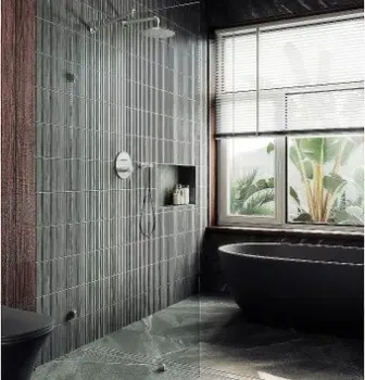 MaybahGlass 99x195 MGD-261-4 (прозрачное стекло/хром глянцевый)