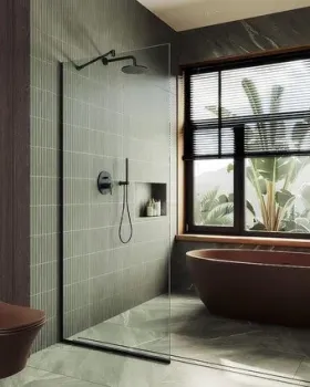 MaybahGlass 99x195 MGD-1352-6у (прозрачное стекло/черный)