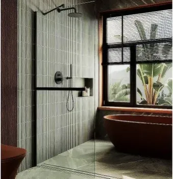 MaybahGlass 99x195 MGD-1418-6ш (прозрачное стекло/черный)
