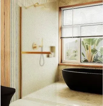 MaybahGlass 89x195 MGD-737-3ш (сатин стекло/золото)