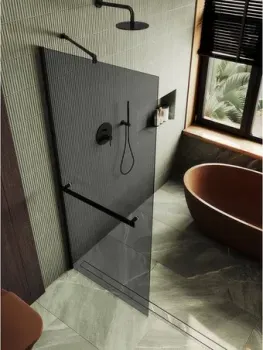 MaybahGlass 89x195 MGD-735-6ш (графитовое стекло/черный)