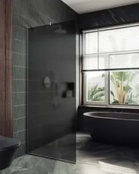 MaybahGlass 89x195 MGD-694-5у (графитовое матовое стекло/хром матовый)