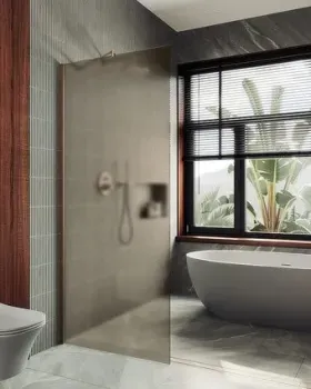 MaybahGlass 89x195 MGD-692-2ш (бронзовое матовое стекло/бронза)