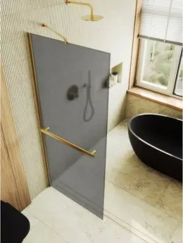 MaybahGlass 79x195 MGD-730-3ш (графитовое матовое стекло/золотой)