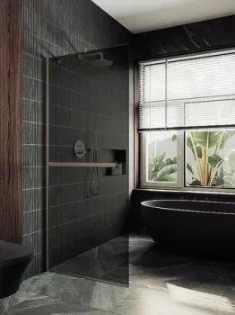 MaybahGlass 79x195 MGD-729-2у (графитовое стекло/бронза)