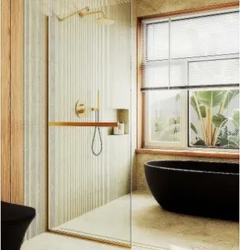 MaybahGlass 79x195 MGD-726-3у (прозрачное стекло/золото)