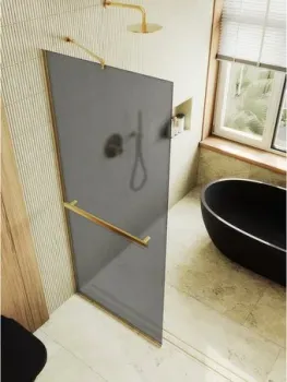 MaybahGlass 69x195 MGD-724-3у (графитовое матовое стекло/золотой)