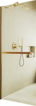 MaybahGlass 69x195 MGD-720-3ш (прозрачное стекло/золотой)