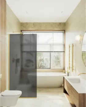 MaybahGlass 69x195 MGD-704-3у (графитовое матовое стекло/золотой)