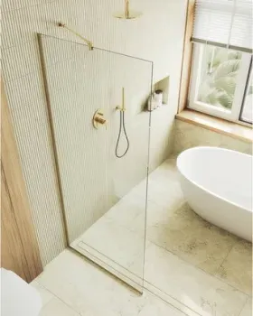 MaybahGlass 69x195 MGD-701-3у (прозрачное стекло/золотой)