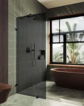 MaybahGlass 79x195 MGD-274-6 (графитовое стекло/черный)