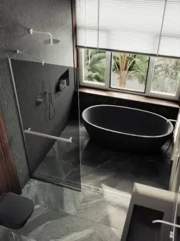 MaybahGlass 99x195 MGD-1461-5у (графитовое стекло/хром матовый)