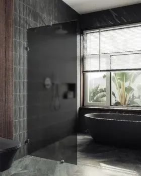 MaybahGlass 99x195 MGD-273-4 (графитовое матовое стекло/хром глянцевый)