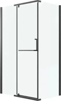 Grossman Pragma 120x80x195 120.K33.03.1280.21.00 (черный матовый/прозрачное стекло)