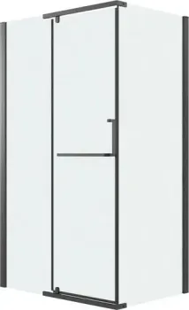 Grossman Pragma 110x100x195 120.K33.03.1110.21.02 (черный матовый/стекло шиншилла)