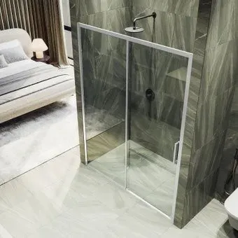 MaybahGlass 195x140 MGD-1632-5 (бесцветное стекло/хром матовый)