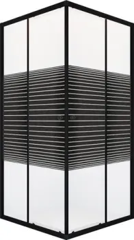 Domani-Spa Shape 2 99 90x90x190 без поддона (графит/прозрачное stripe стекло)