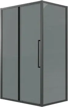 Grossman Cosmo 130х100х195 120.K33.02.1310.21.10 (черный матовый/стекло тонированное)