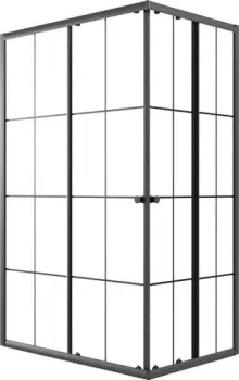 Niagara Eco NG-1012-14QKL 120x80x190 (черный/стекло клетка)