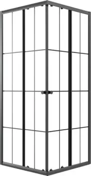 Niagara Eco NG-1010-14QKL 100x100x190 (черный/стекло клетка)