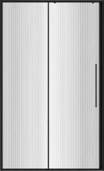 Niagara Nova NG-84-L9FHB 90x195 (черный матовый/рифленое стекло)