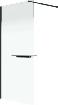 Niagara Nova NG-582-12BLACK 120x200 (черный матовый/стекло белый градиент)