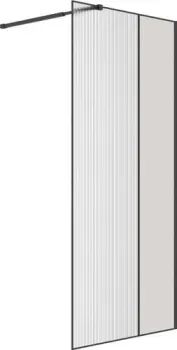 Niagara Nova NG-481-10FBLACK 100x200 (черный матовый/рифленое/тонированное стекло)