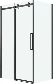 Grossman Classic 100x80x195 120.K33.04.1080.21.00 (черный матовый/стекло прозрачное)