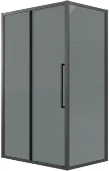 Grossman Cosmo 130x80x195 120.K33.02.1380.21.10 (черный матовый/тонированное стекло)