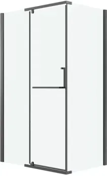 Grossman Pragma 110x80x195 120.K33.03.1180.42.00 (графит сатин/прозрачное стекло)
