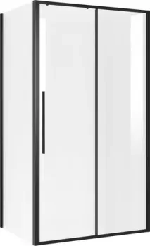 Niagara 140x80x195 NG-84-14AB-A80B-34 (черный матовый/прозрачное стекло)