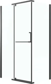 Grossman Pragma 100x80x195 120.K33.03.1080.21.00 (черный матовый/стекло прозрачное)