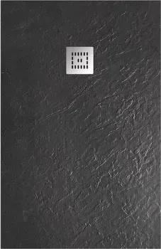 BelBagno TRAY-MR-UNO-AH-120/90-35-NERO-CR 120x90