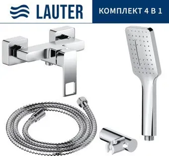 Lauter Cascade 21СК9615C с лейкой Relexa Fleur 21S00126