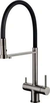 Grocenberg GB4095 с гибким изливом (графит)