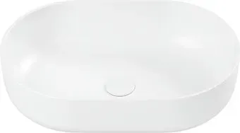Belux Турин 560 овал (18, белый матовый/Solid Surface)