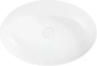 Belux Турин 610 эллипс (18, белый матовый/Solid Surface)
