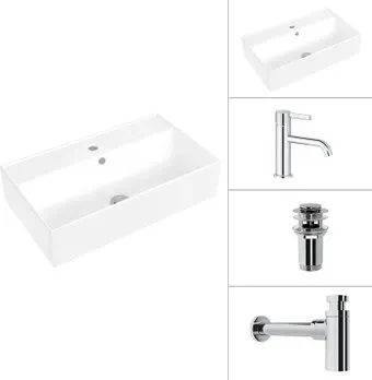 Lauter 21855 + Velvet 21СК696С + сифон 21635CH + донный клапан 21190CH (хром)