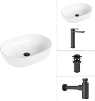 Lauter 21836A + Cascade 21СК0655BS + сифон 21635B + дон.клапан 21190B (черный матовый)