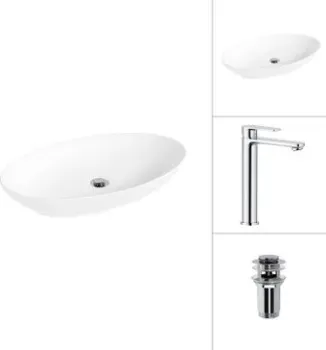 Lauter 21571 + Moon 21СK81691C с донным клапаном 21190CH (хром)