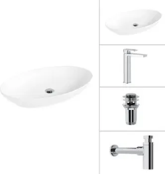 Lauter 21571 + Cascade 21СК0655C + сифон 21635CH + дон.клапан 21190CH (хром)