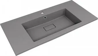 Symbolite Line 100x48 (кварц, серый шелк)